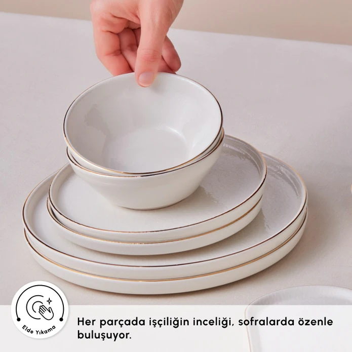 Karaca Soft 8 Parça 2 Kişilik Yemek Takımı