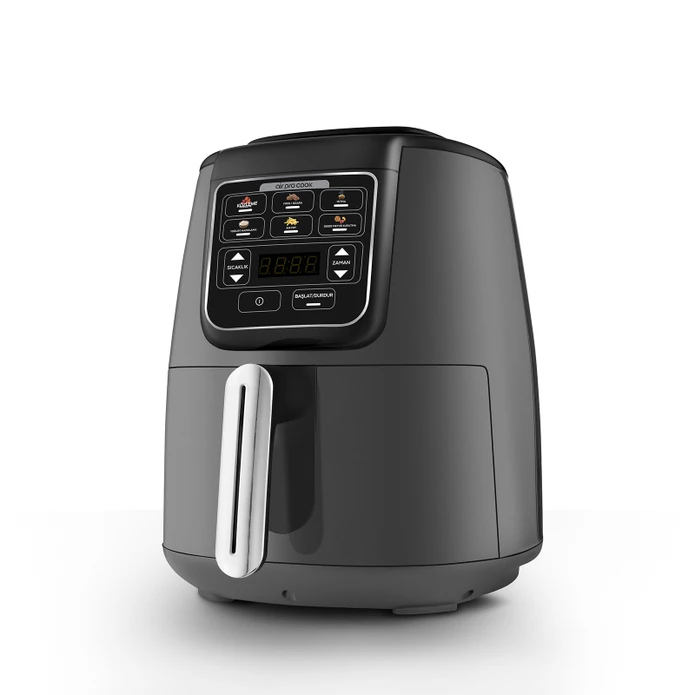 Karaca Air Pro Cook Köz Steel XL Çelik Hazneli Airfryer Space Gray