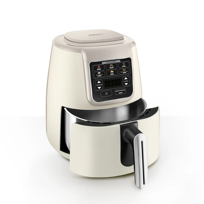 Karaca Air Pro Cook Köz Steel XL Çelik Hazneli Airfryer Iconic Beige