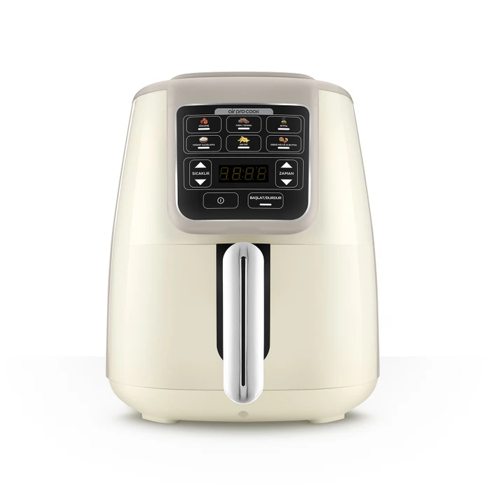 Karaca Air Pro Cook Köz Steel XL Çelik Hazneli Airfryer Iconic Beige