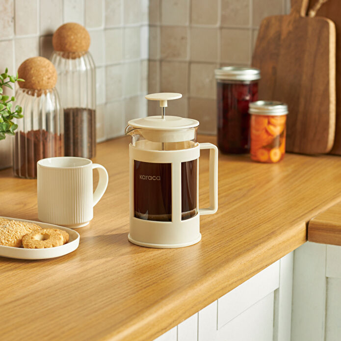 Karaca Rita French Press 600 ml Krem