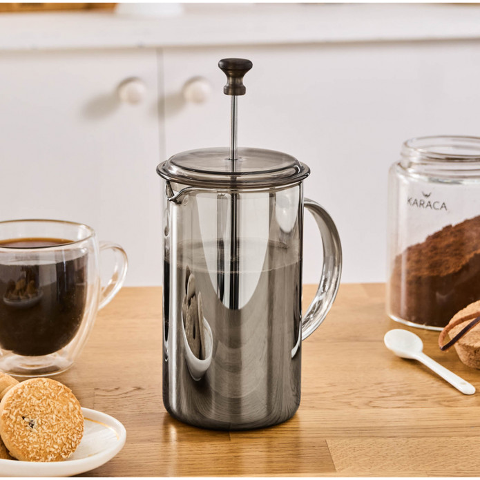 Karaca Alina French Press Gri 600 ml