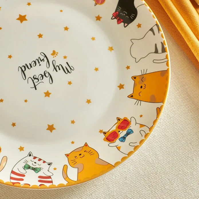 Karaca Cat Cake 6 Parça Opal Pasta Seti