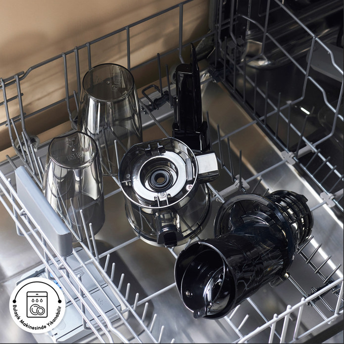 Karaca Fresh Press Slow Juicer Yavaş Sıkım Katı Meyve Sıkacağı Antrasit