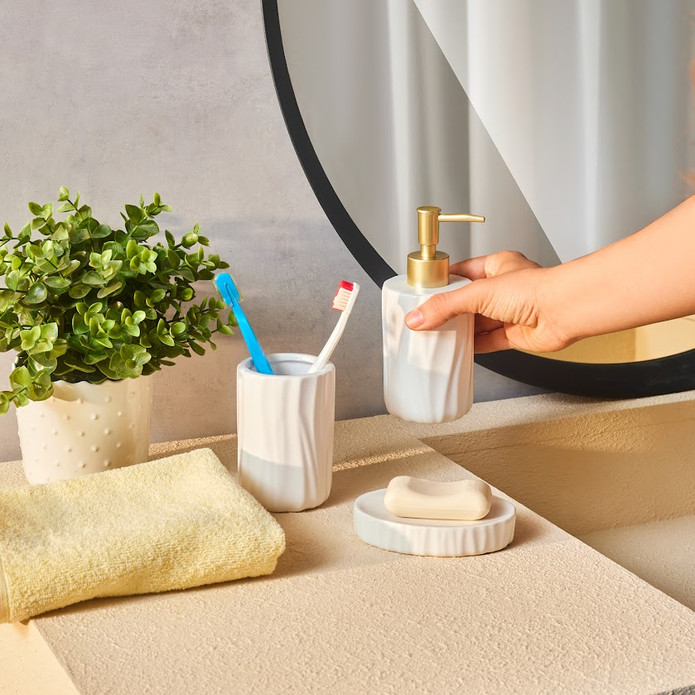 Karaca Dora 3 Parça Banyo Aksesuar Seti
