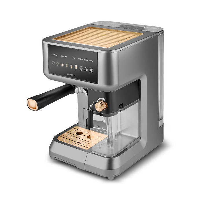 Karaca MyCaffe Barista S10 Entegre Süt Hazneli, Otomatik Espresso, Latte ve Cappuccino Makinesi Copper