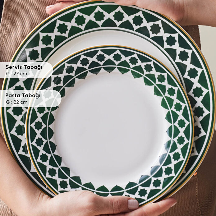 Karaca Forever Bone Bangu 24 Parça 6 Kişilik Yemek Takımı 