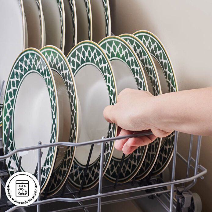 Karaca Forever Bone Bangu 24 Parça 6 Kişilik Yemek Takımı 