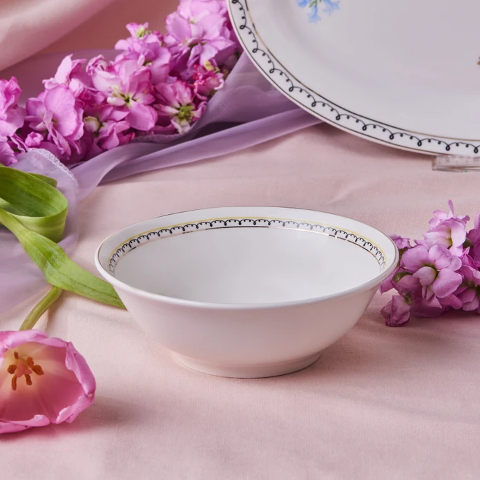 Karaca Minton Mavi Çiçek Kase 14 Cm