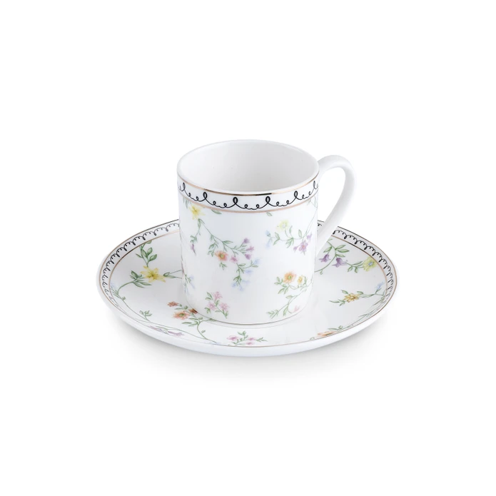 Karaca Minton Kahve Fincanı ve Tabağı 90 Ml