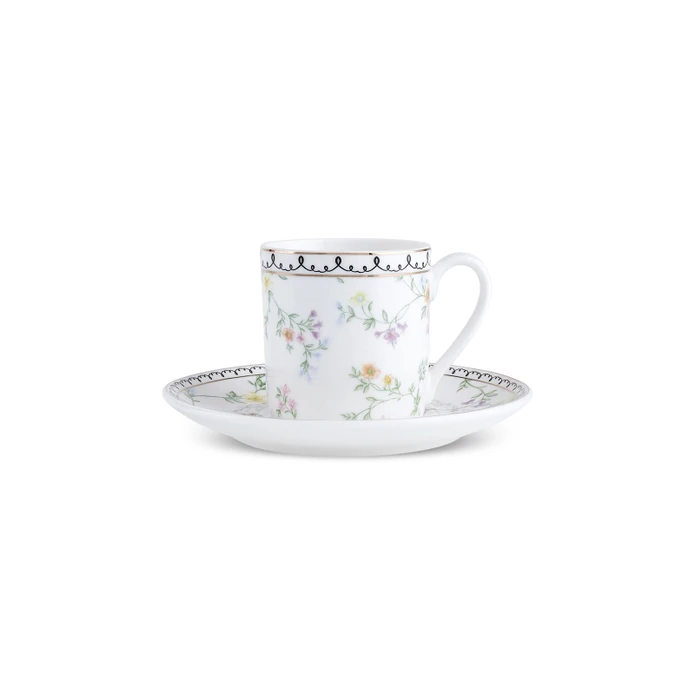 Karaca Minton Kahve Fincanı ve Tabağı 90 Ml