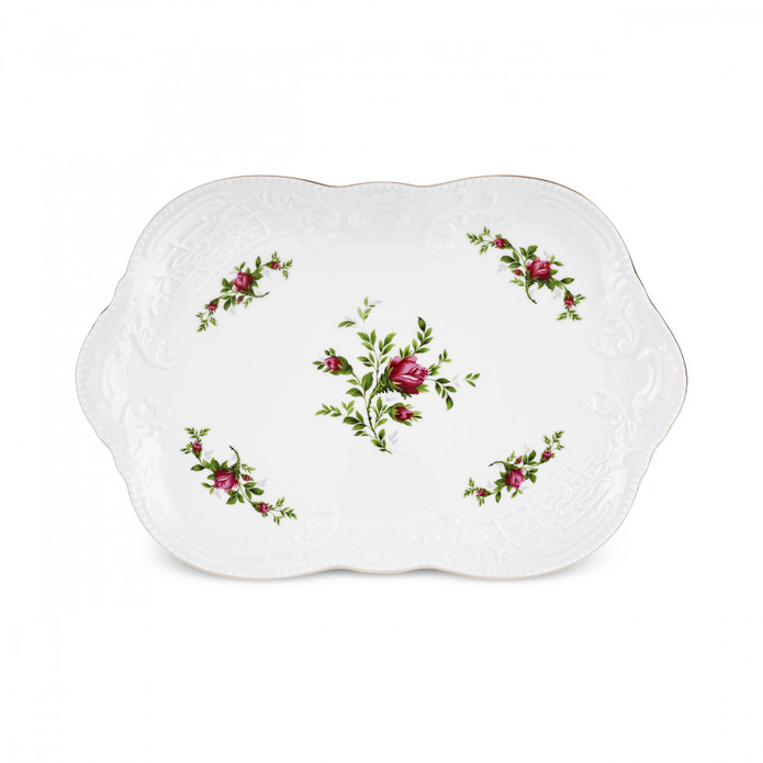 Karaca Vintage Rose Kayık Tabak 30 cm