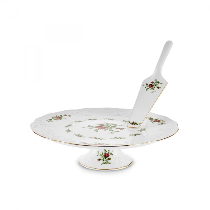 Karaca Vintage Rose Ayaklı Kek Standı 30 cm