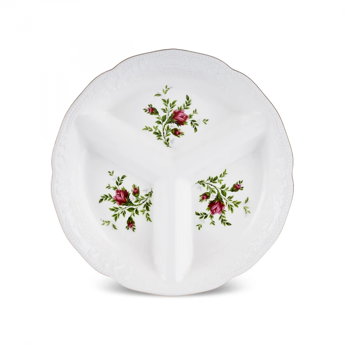 Karaca Vintage Rose Bölmeli Sunumluk 25 cm