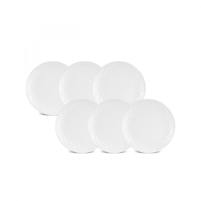 Karaca Safir 6 Parça Porselen Pasta Takımı 21 cm