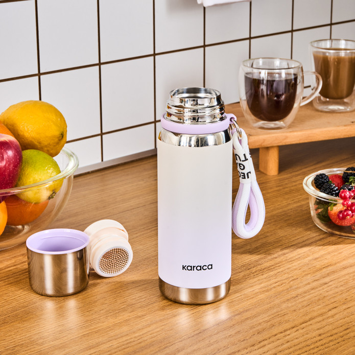 Karaca İnoxis Çelik Sızdırmaz Termos 550 Ml Lila