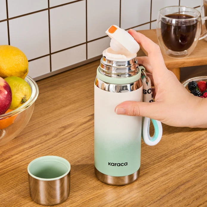 Karaca İnoxis Çelik Sızdırmaz Termos 550 Ml Mint
