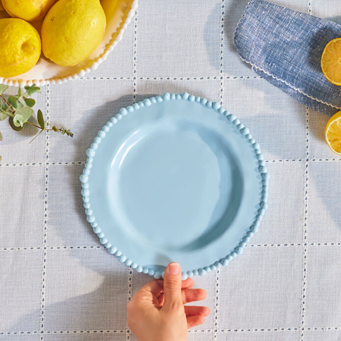 Karaca Perla Melamin Pasta Tabağı 23 cm Mavi