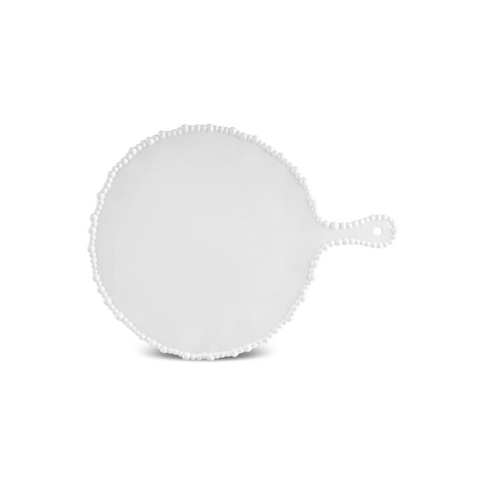 Karaca Perla Melamin Yuvarlak Peynir Tabağı 42 cm Beyaz