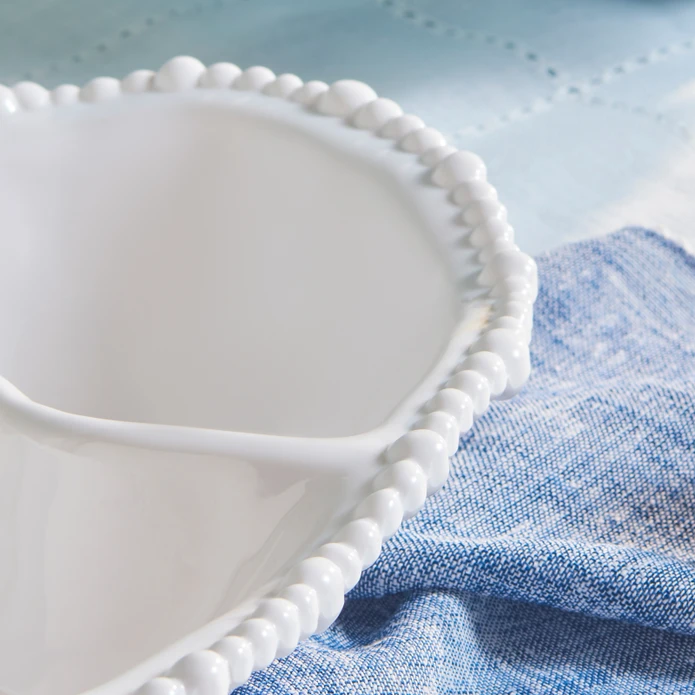 Karaca Perla Melamin Bölmeli Çerezlik Oval 33 cm Beyaz