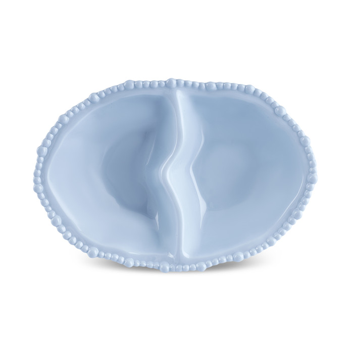 Karaca Perla Melamin Bölmeli Çerezlik Oval 33 cm Mavi