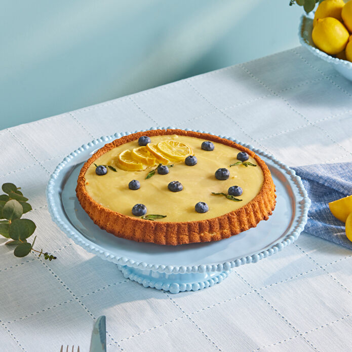 Karaca Perla Melamin Kek Standı 36 cm Mavi