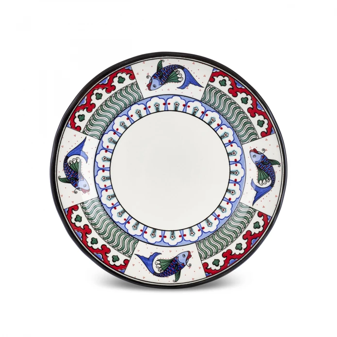 Karaca İznik Balık Pasta Tabağı 21 cm
