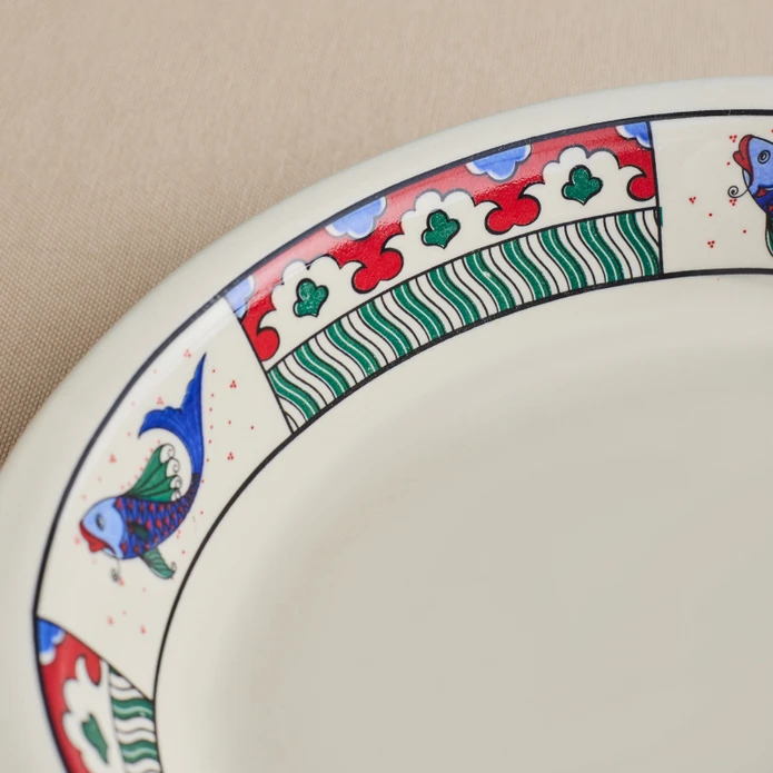 Karaca x Ömür Akkor İznik Balık Fırın Kabı 22 cm