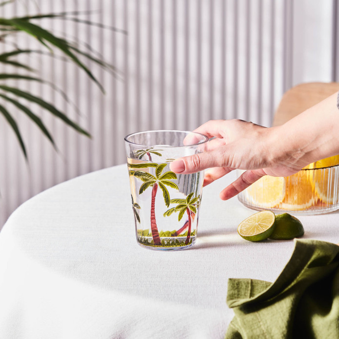 Karaca Palmera Akrilik Su Bardağı 430 ml Şeffaf 