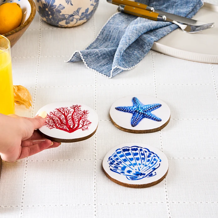 Karaca Mango Marin Bardak Altlığı 3'lü Set