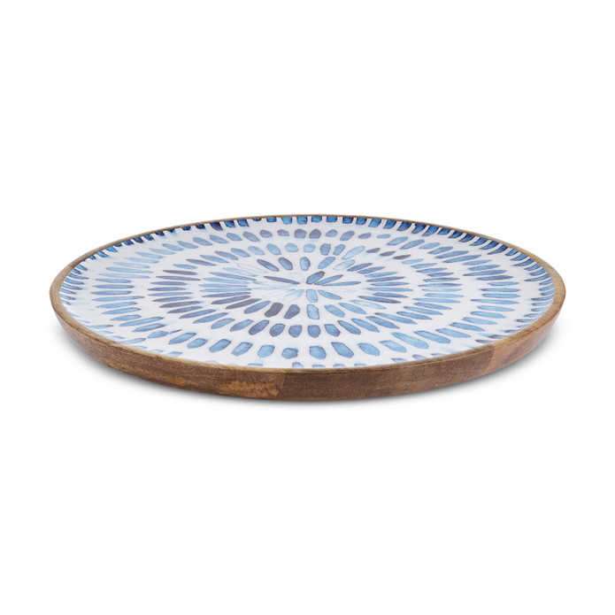 Karaca Mango Dekoratif Tabak Mavi 29 cm