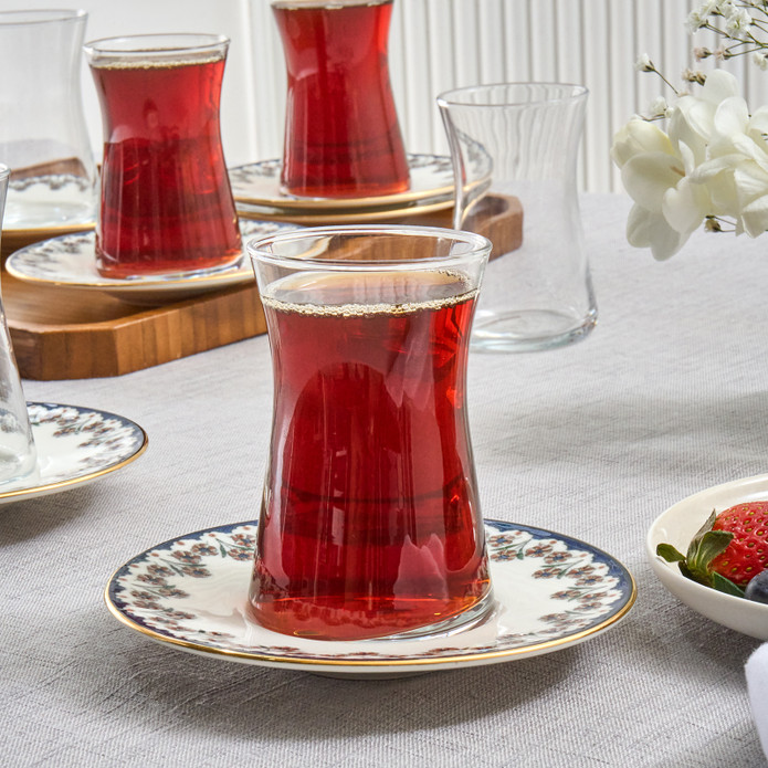 Karaca Florus 12 Parça 6 Kişilik Çay Seti