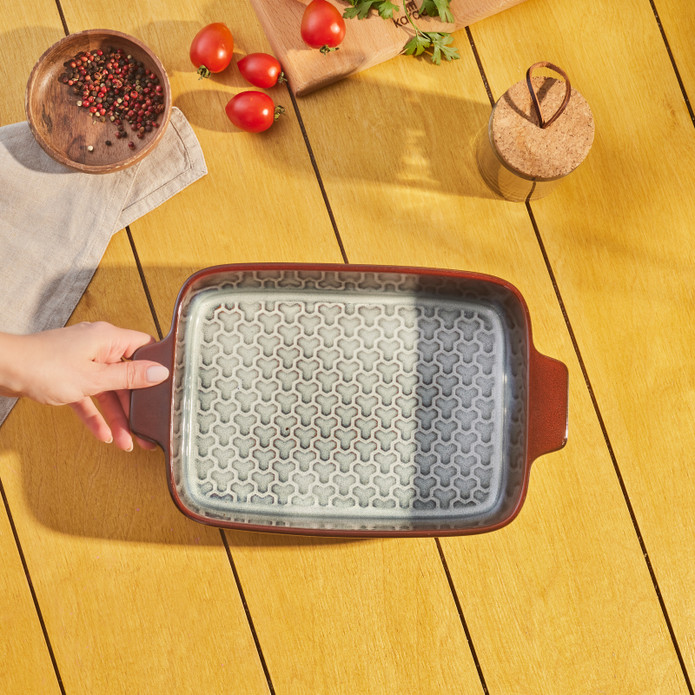 Karaca Culina Reaktif Fırın Kabı Bordo 31 cm