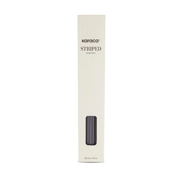 Karaca Striped Konik Mum Antrasit