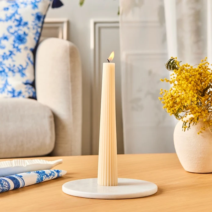 Karaca Striped Konik Mum Bej
