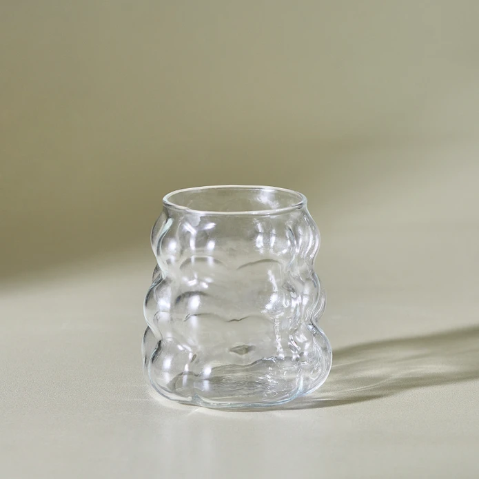 Karaca Buble Latte Bardağı 390 ml Şeffaf