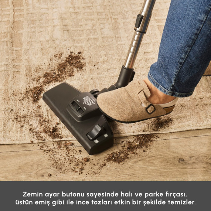 Karaca Vantuz Mpro Elektrikli Süpürge Walnut Brown