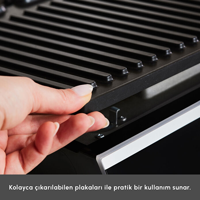 Karaca Nova Grill 6 Dilim Kapasiteli Inox Gövdeli Zaman Ayarlı Izgara ve Tost Makinesi 2000W