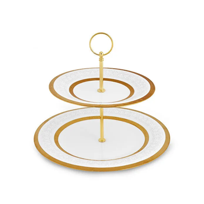 Karaca Royal Bone Victoria Katlı Kurabiyelik Gold