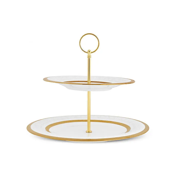 Karaca Royal Bone Victoria Katlı Kurabiyelik Gold