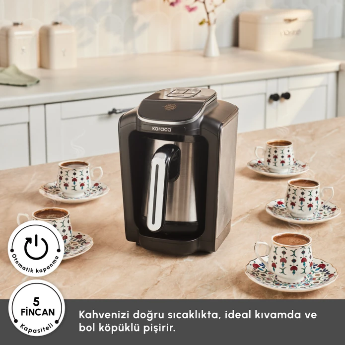 Karaca Hatır Neo Inox Çelik Cezveli Türk Kahve Makinesi