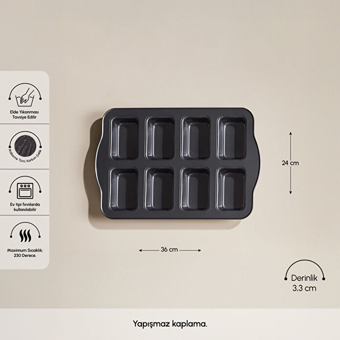 Karaca Noxis 6'lı Muffin Döküm Kek Kalıbı