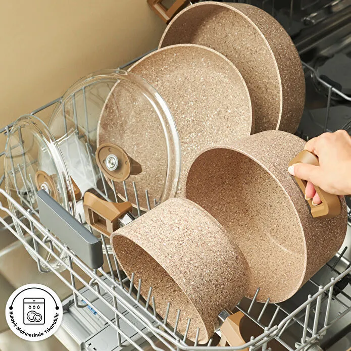 Karaca Biogranit Alice 7 Parça Tencere Seti