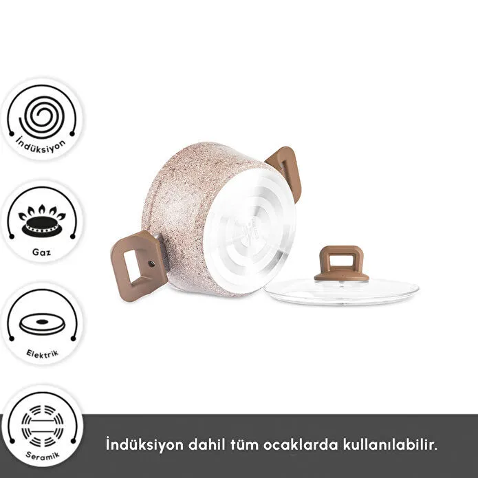 Karaca Biogranit Alice 7 Parça Tencere Seti