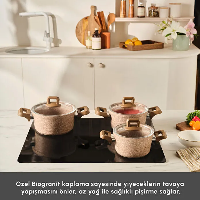 Karaca Biogranit Alice 6 Parça Midi Set