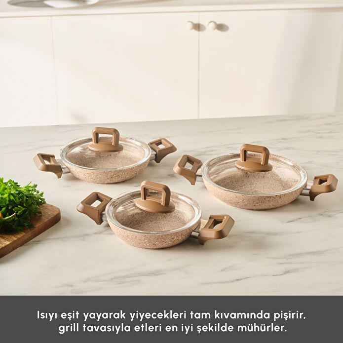 Karaca Biogranit Alice 6 Parça Sahan Set