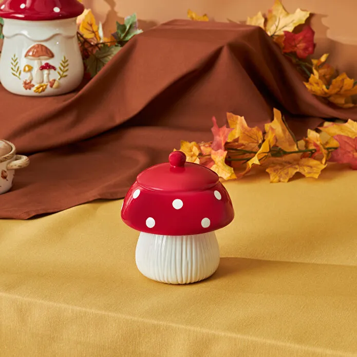 Karaca Cozy Mantar Saklama Kabı Kırmızı 520 ml