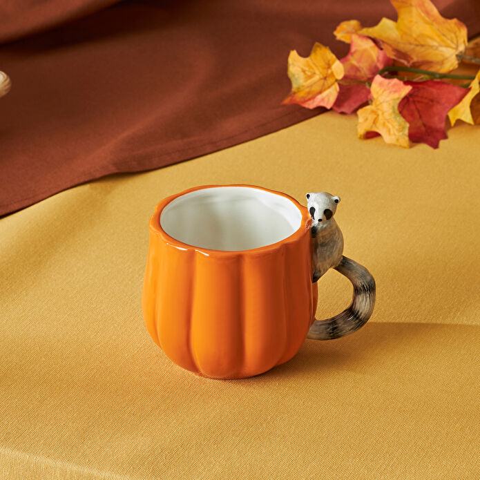Karaca Cozy Bal Kabağı Rakun Kupa 320 ml