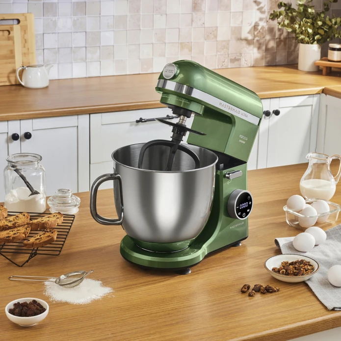 Karaca Mastermaid Chef Ultra D2000W Dijital Ekranlı Hamur Yoğurma Makinesi Emerald Green 7L