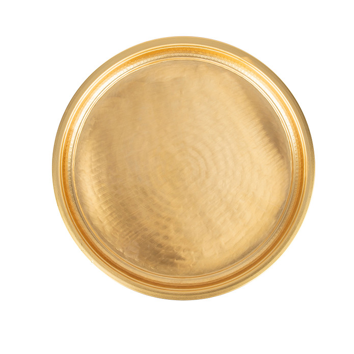 Karaca Home Lena Gold Dövmeli Ayaklı Tepsi 45 cm